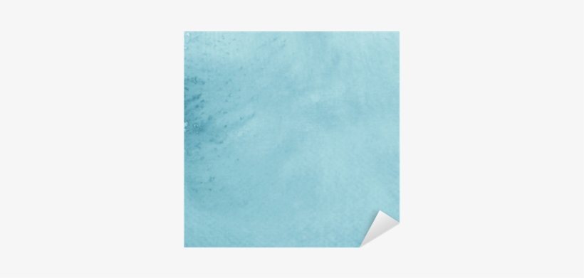Watercolor Blue Painted Background Pixerstick Sticker - Construction Paper, transparent png