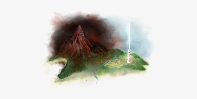 Black & White Island - Painting, transparent png