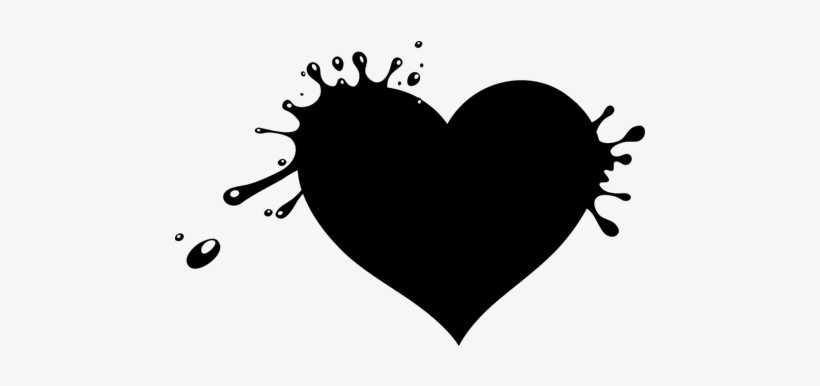 Vinilo Decorativo Corazón Manchas De Pintura - Corazon De Pintura Png, transparent png
