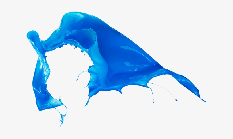 Pintura Que Actua Como Recubrimiento Brindando El Efecto - Blue Paint Splash Png, transparent png
