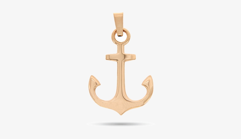 Dije Ancla Oro, transparent png