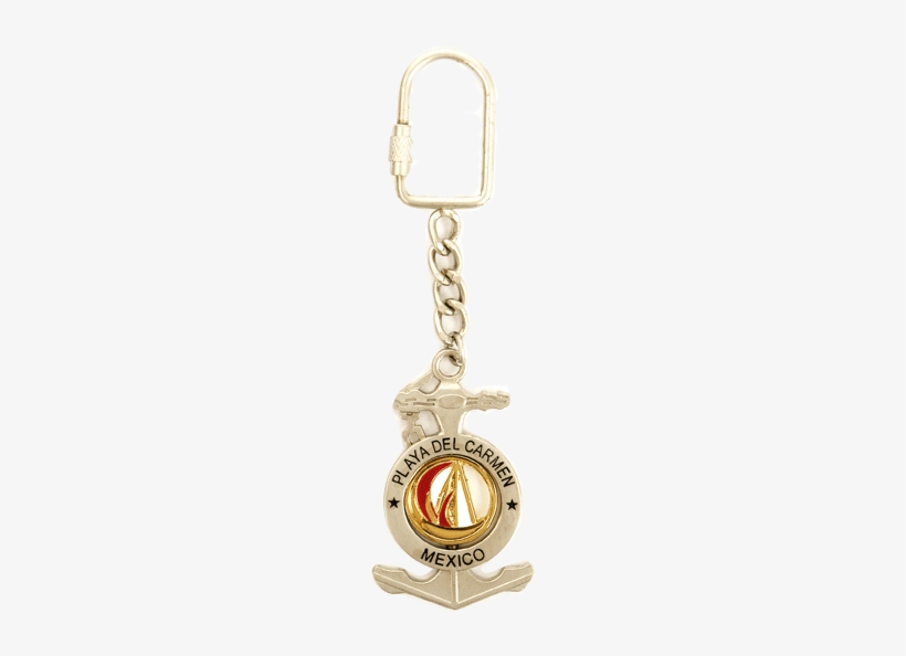 Llavero Playa Del Carmen Velero Con Ancla - Necklace, transparent png