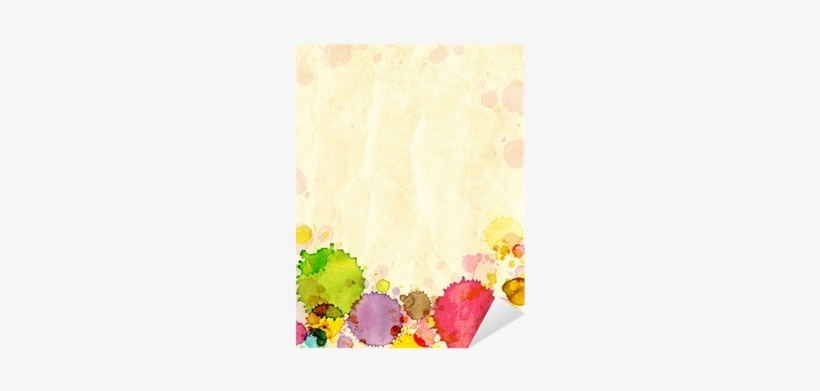 Vinilo Pixerstick Vieja Textura De Papel Con Manchas - Fondos De Manchas De Pintura, transparent png
