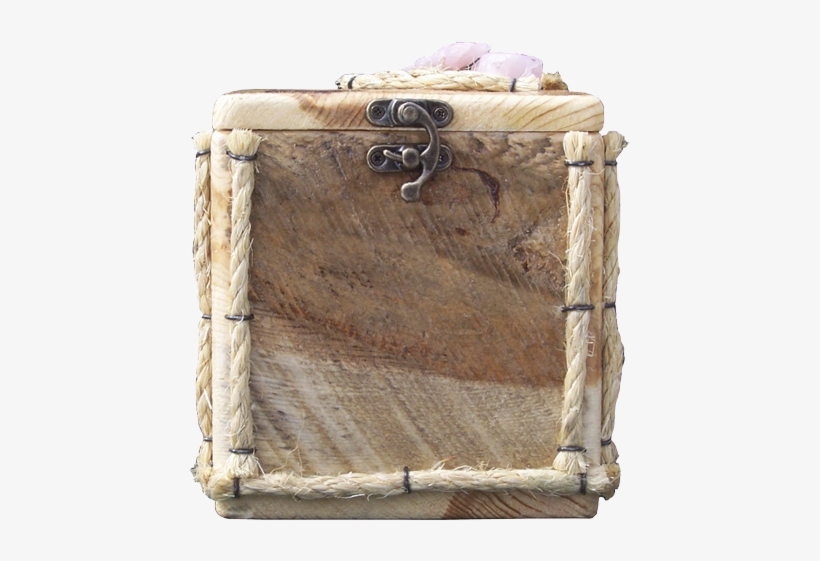 Handmade Rustic Wood Pet Urn With Rose Quartz - Quartz, transparent png