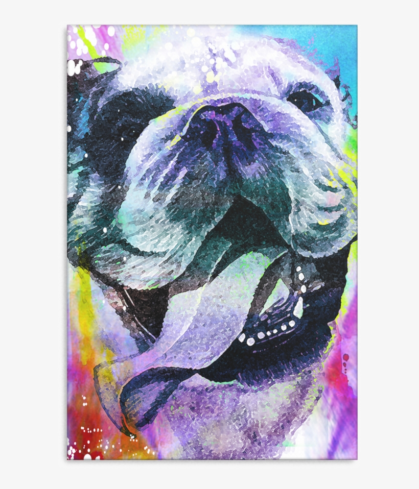 Bull Dog Canvas P13 - Bulldog Drawing, transparent png