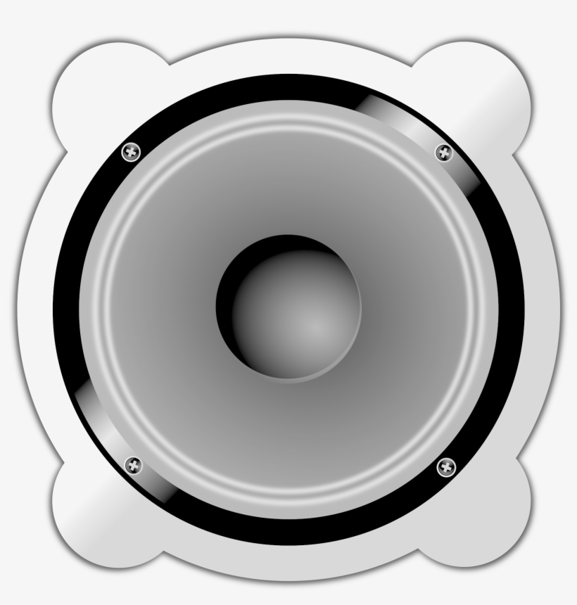 Speaker Clip Royalty Free - Stereo Speakers Large Tote Bag, Adult Unisex, Natural,, transparent png