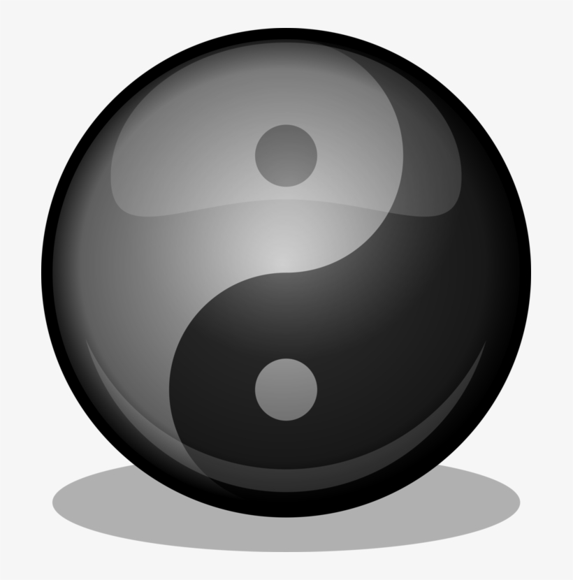 Yin And Yang Drawing Taoism Taijitu Visual Arts - Symbole Tao Png, transparent png