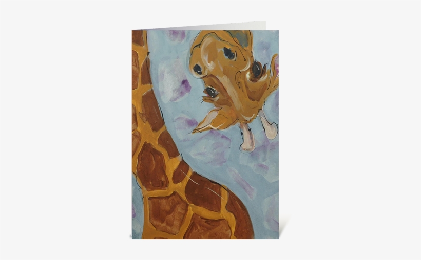 Send This Greeting Card Designed By Einer Arts - Giraffe, transparent png