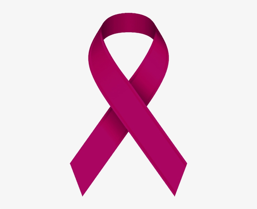 Burgundy Aware Breast Cancer Ribbon Clip Art 379x600 PNG Download PNGkit