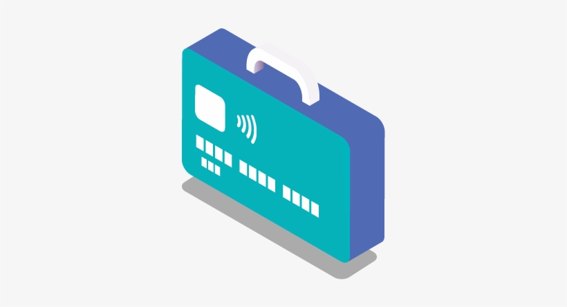 Nw Bus Ill Card Briefcase Square Transparent - Credit Card, transparent png