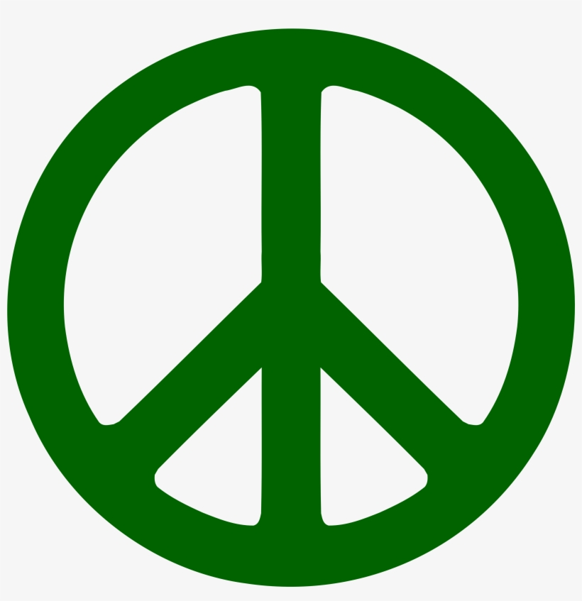This Free Icons Png Design Of Green Peace Symbol, Black, transparent png