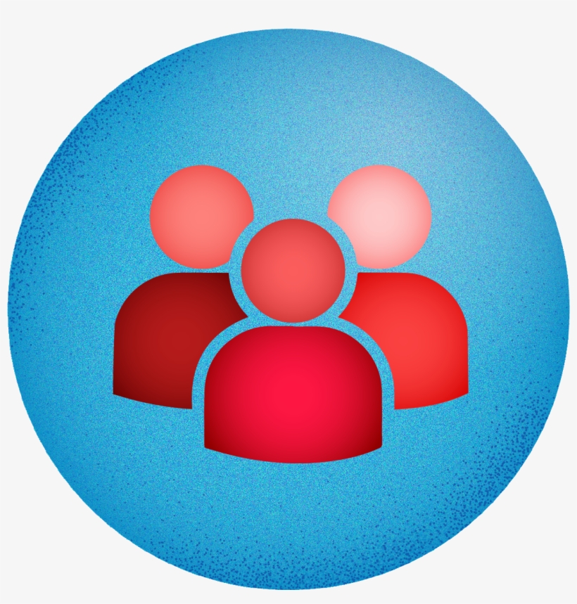 File - Blue Icon - Crowd - Crowd Icon, transparent png