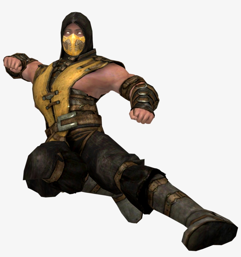 Scorpion - Scorpion Mortal Kombat Kick, transparent png
