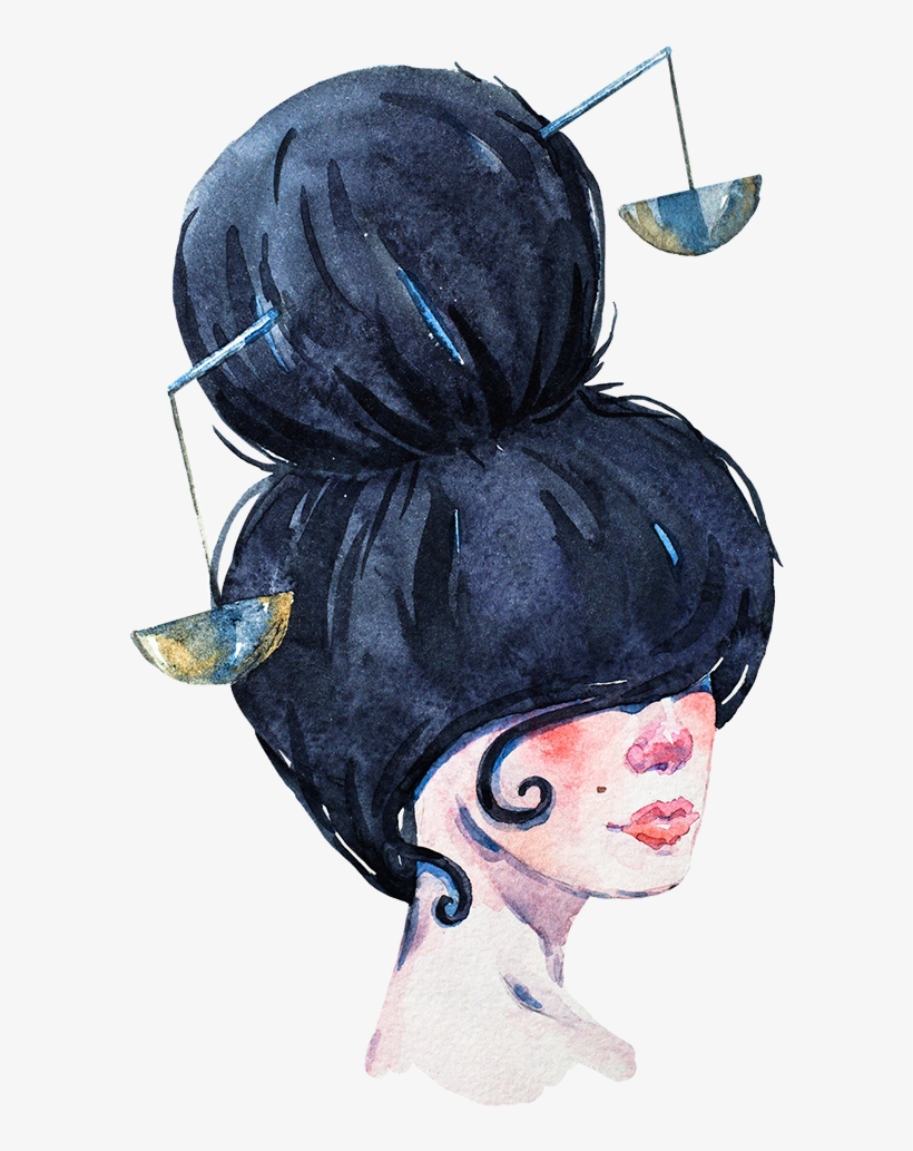 Libra - Giclee Painting: Anonymous' Libra Girl, 24x32in., transparent png