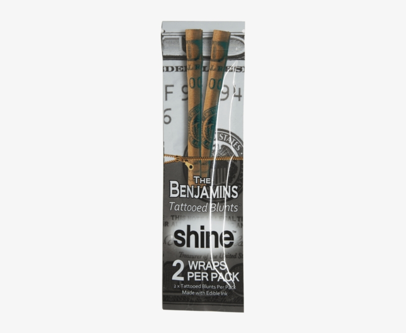"the Benjamins" Tattooed Blunt Wraps By Shine Papers - Blunt, transparent png