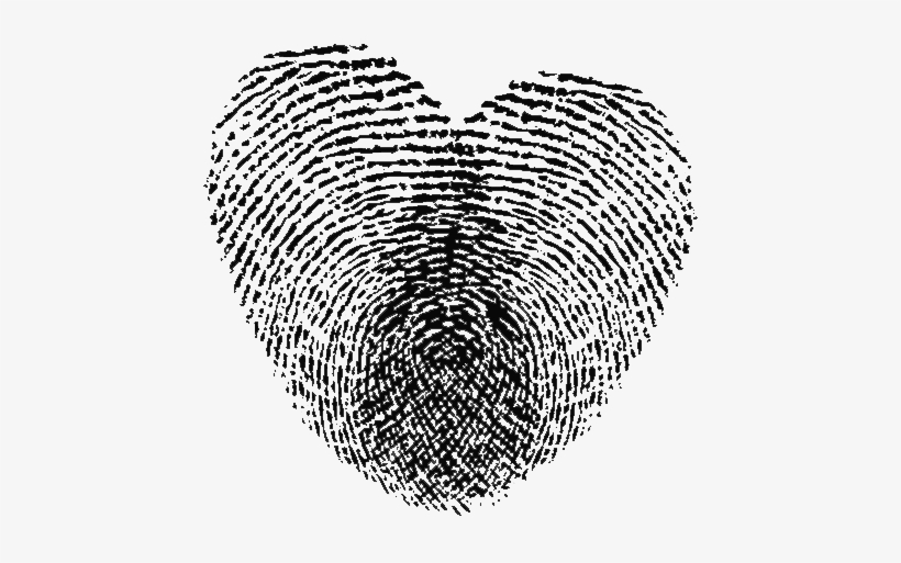 Fingerprint Love Heart, transparent png