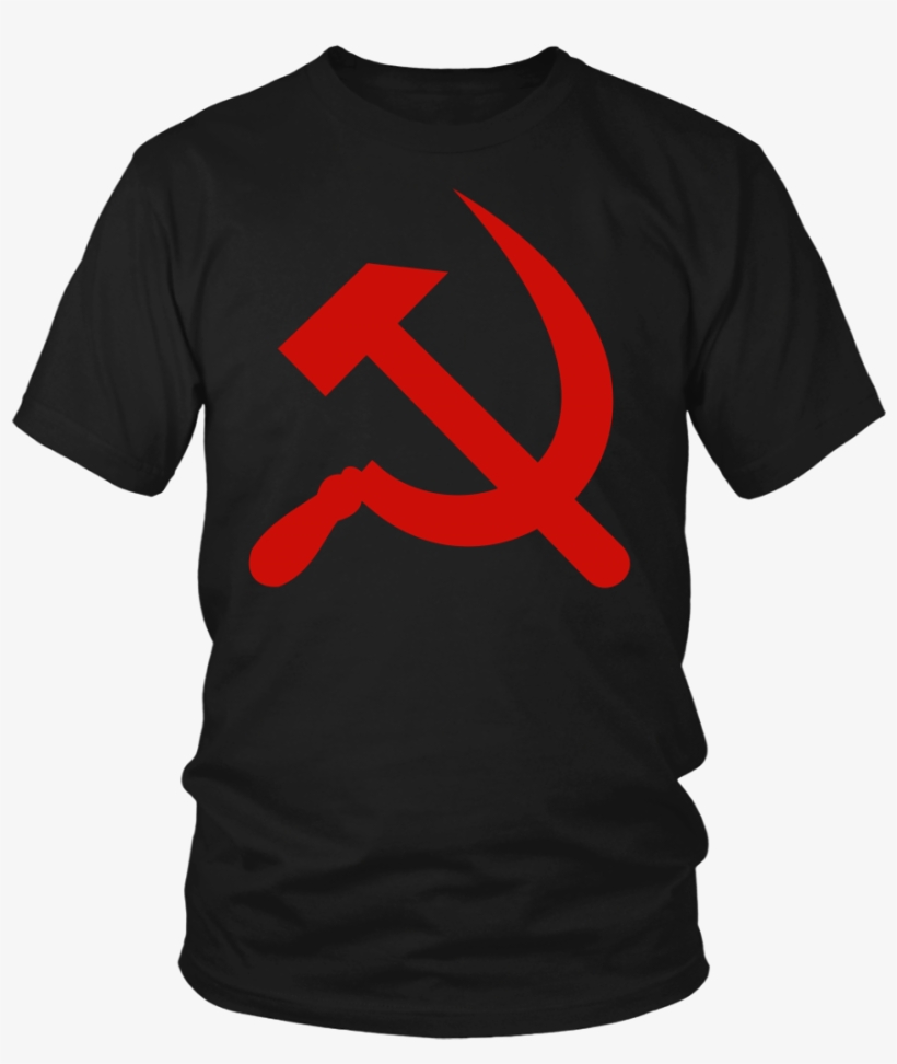 Hammer And Sickle Red - Gaming T Shirt - Sleep With A Gamer We Push All The, transparent png