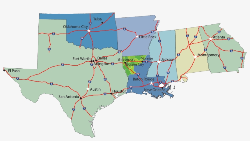 Us Interstate Map Crop - Map, transparent png