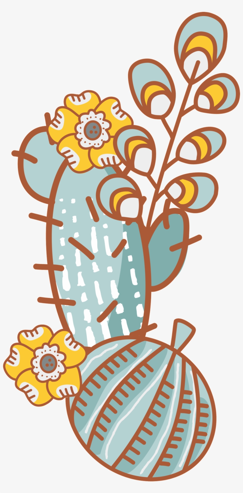 Acuarela Cactus Png Transparente - Watercolor Painting, transparent png