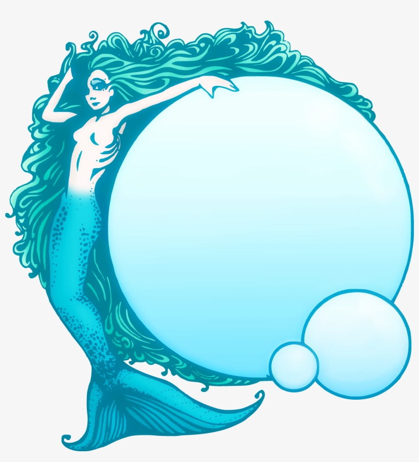 Mermaid Public Domain Clipart - Mermaid Borders Clip Art, transparent png