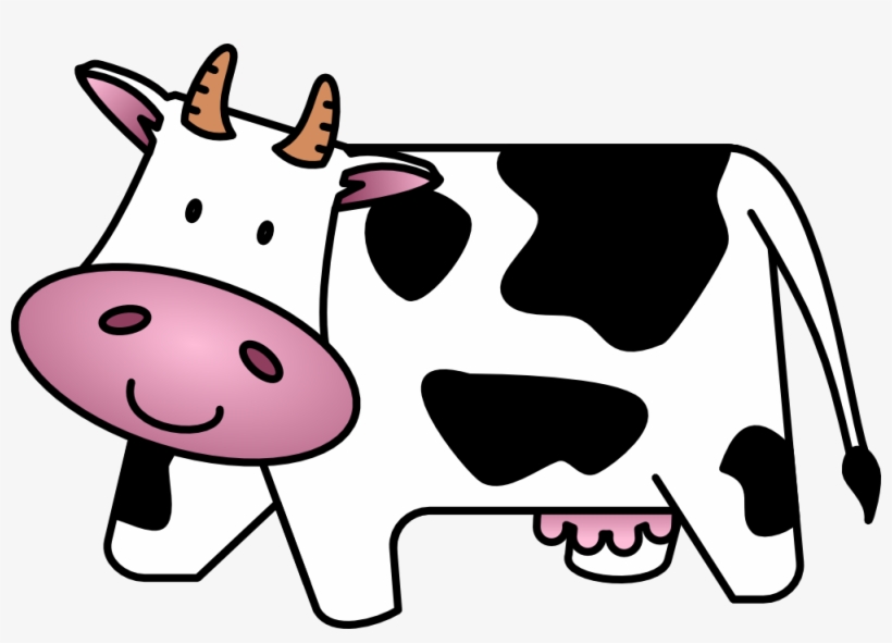Clip Art Free Cartoon Panda Images - Cow Clip Art, transparent png
