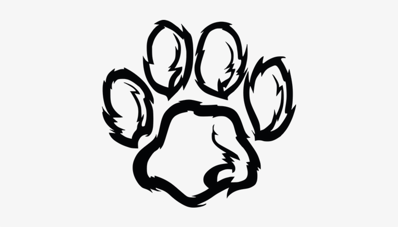 Furry Paw Print - Wildcat Paw Print Png, transparent png