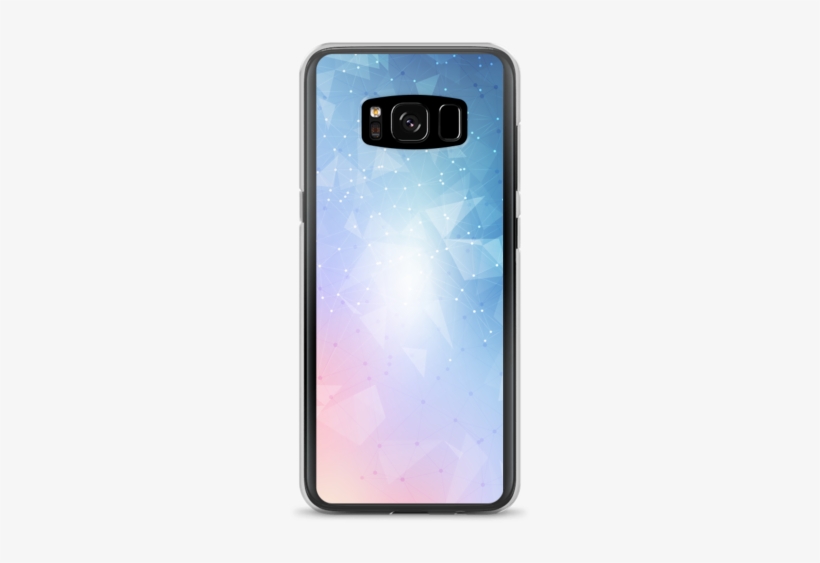 Blue And Pink Abstract Geometric Pattern Iphone Case - Smartphone, transparent png