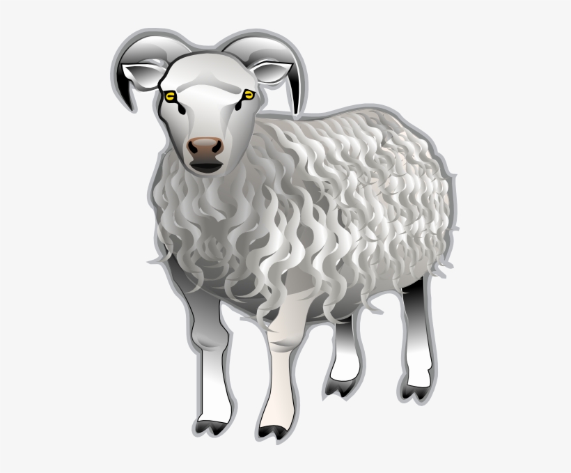 Free Vector Sheep Md V Clip Art - Sheep Clip Art, transparent png