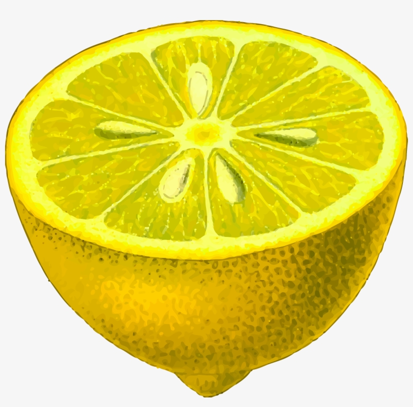 Lemon Clipart Png - Half Lemon, transparent png