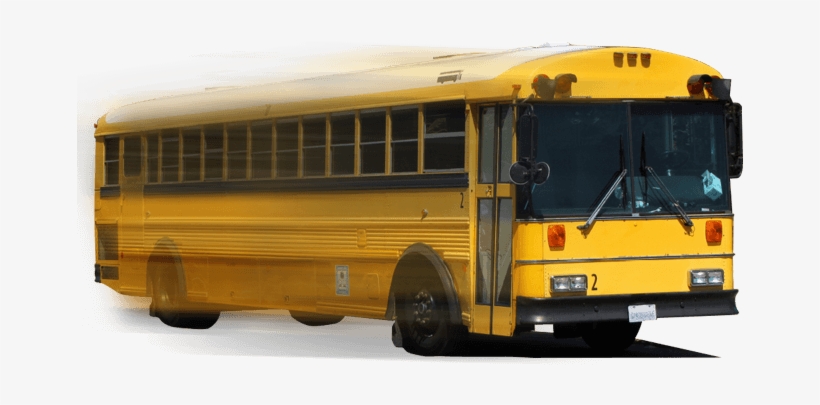 Speeding Bus Image - Yellow School Bus, transparent png
