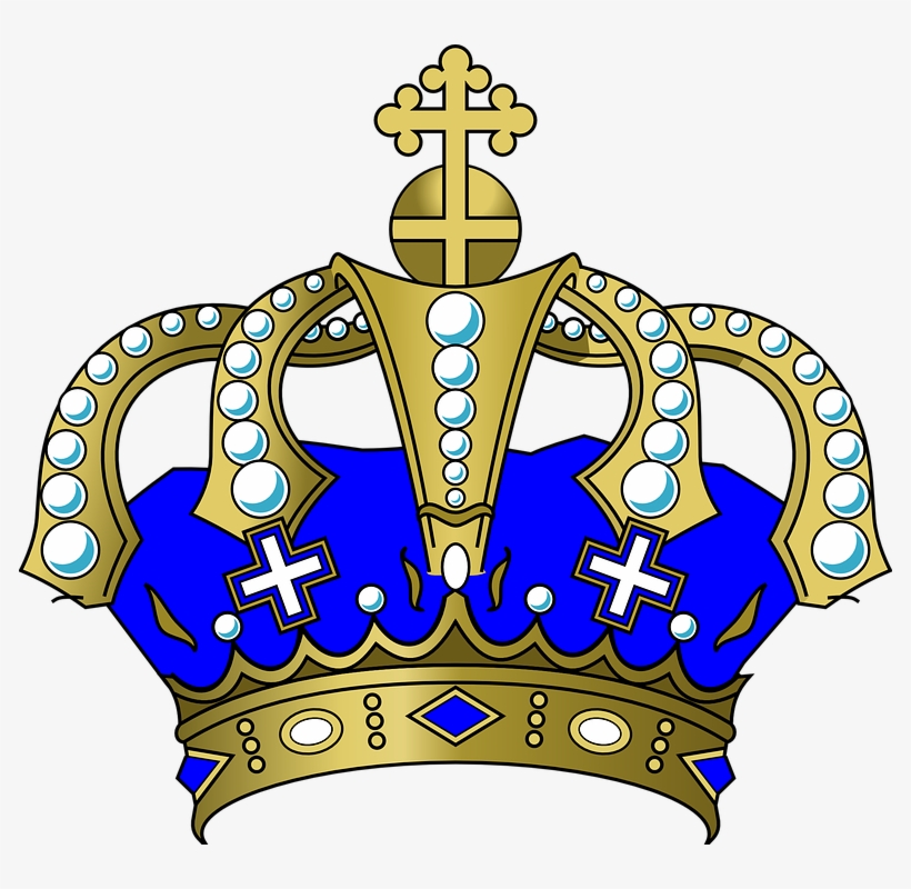 Crown Png Transparent Images Transparent Backgrounds - Blue And Gold Crown Png, transparent png
