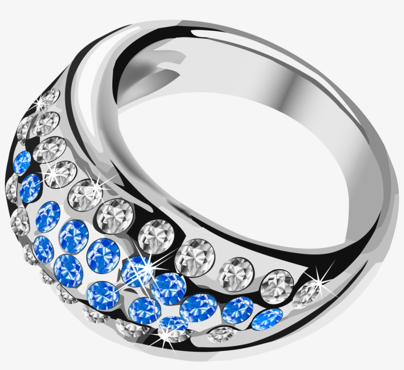 Silver Ring With Diamonds Png - Silver Ring Png, transparent png
