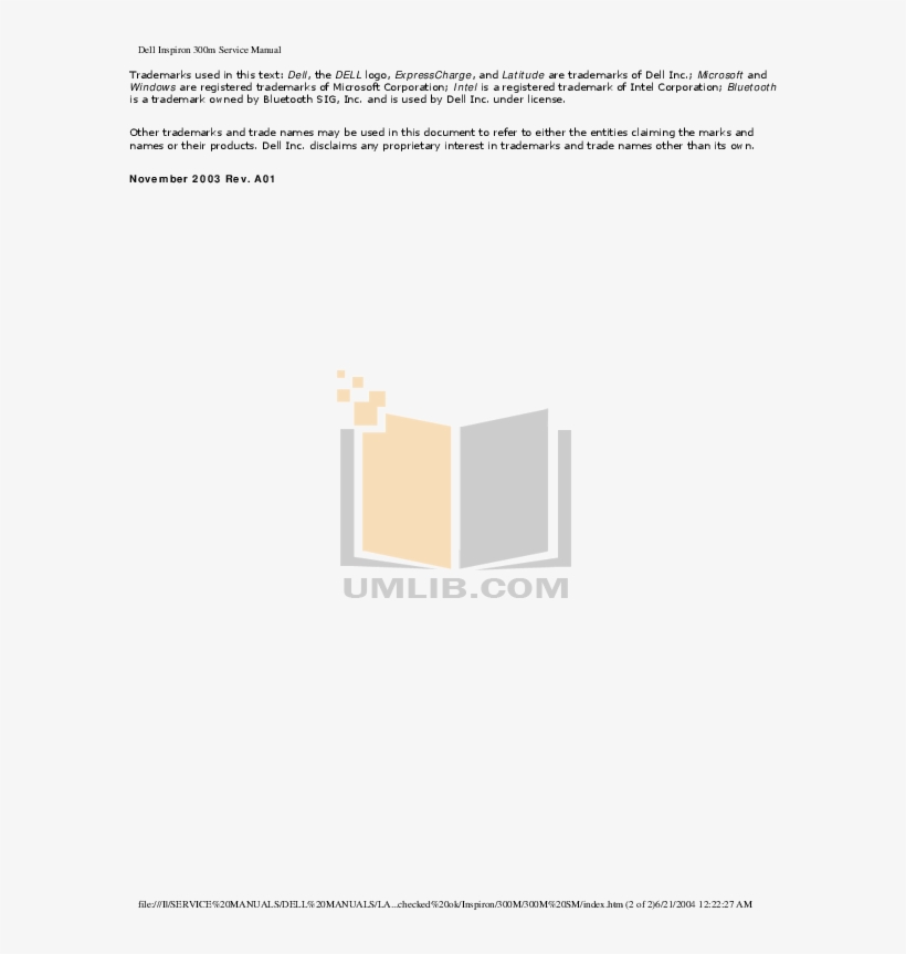 Dell Laptop Inspiron Inspiron 17 Pdf Page Preview - Diagram, transparent png