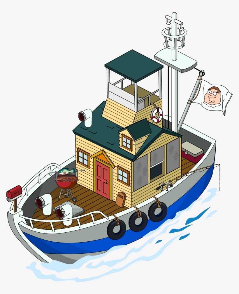 Griffin Houseboat - Boat, transparent png