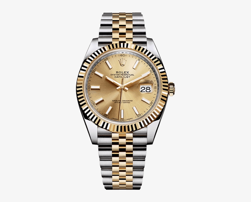 Rolex - Rolex Datejust 41 Gold, transparent png