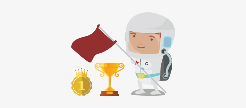 Flag-astronaut - Download, transparent png