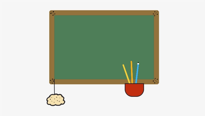 Blackboard Clip Art, School Blackboard In Color - Teacher, transparent png