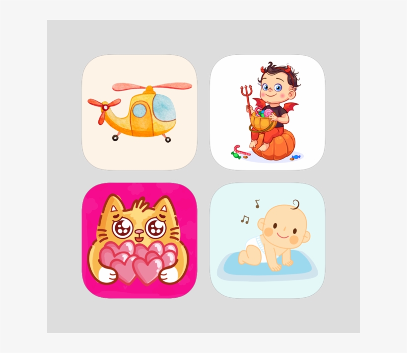 Premium Kids Stickers Pack On The App Store - Cute As A Devil Costume Infant, transparent png