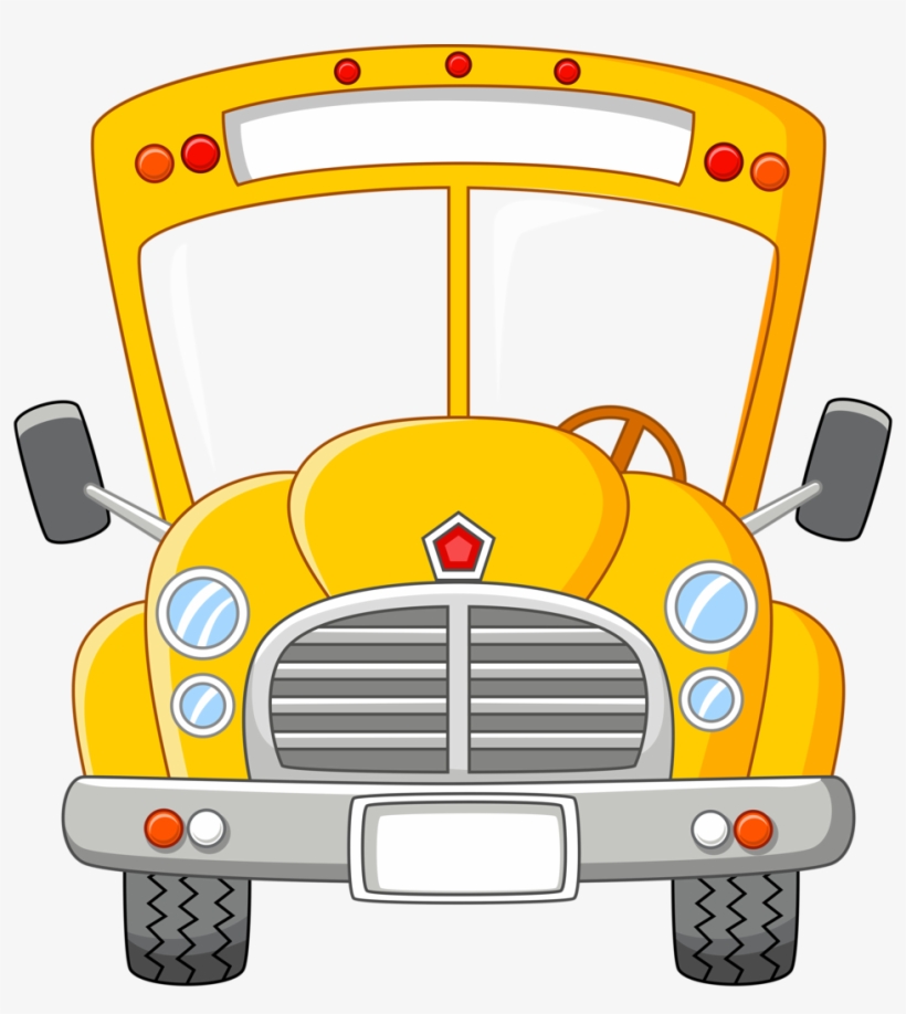 Png Clip Art - School Bus Front Clipart, transparent png