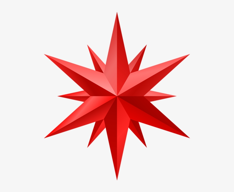 Red Star Png Clip Art - Clip Art, transparent png