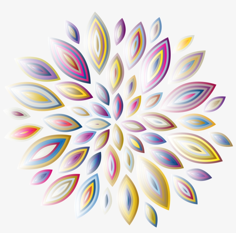 This Free Icons Png Design Of Chromatic Flower Petals, transparent png