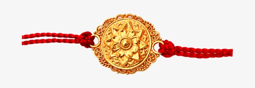 Golden Jewellery Rakhi - चांदी की राखी, transparent png