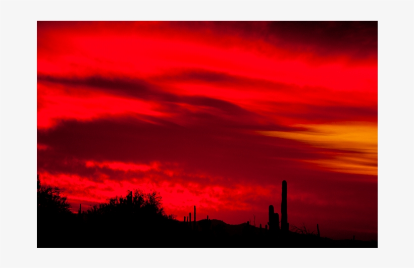 This Red Sunset Was Photographed In The Arizona Desert, transparent png
