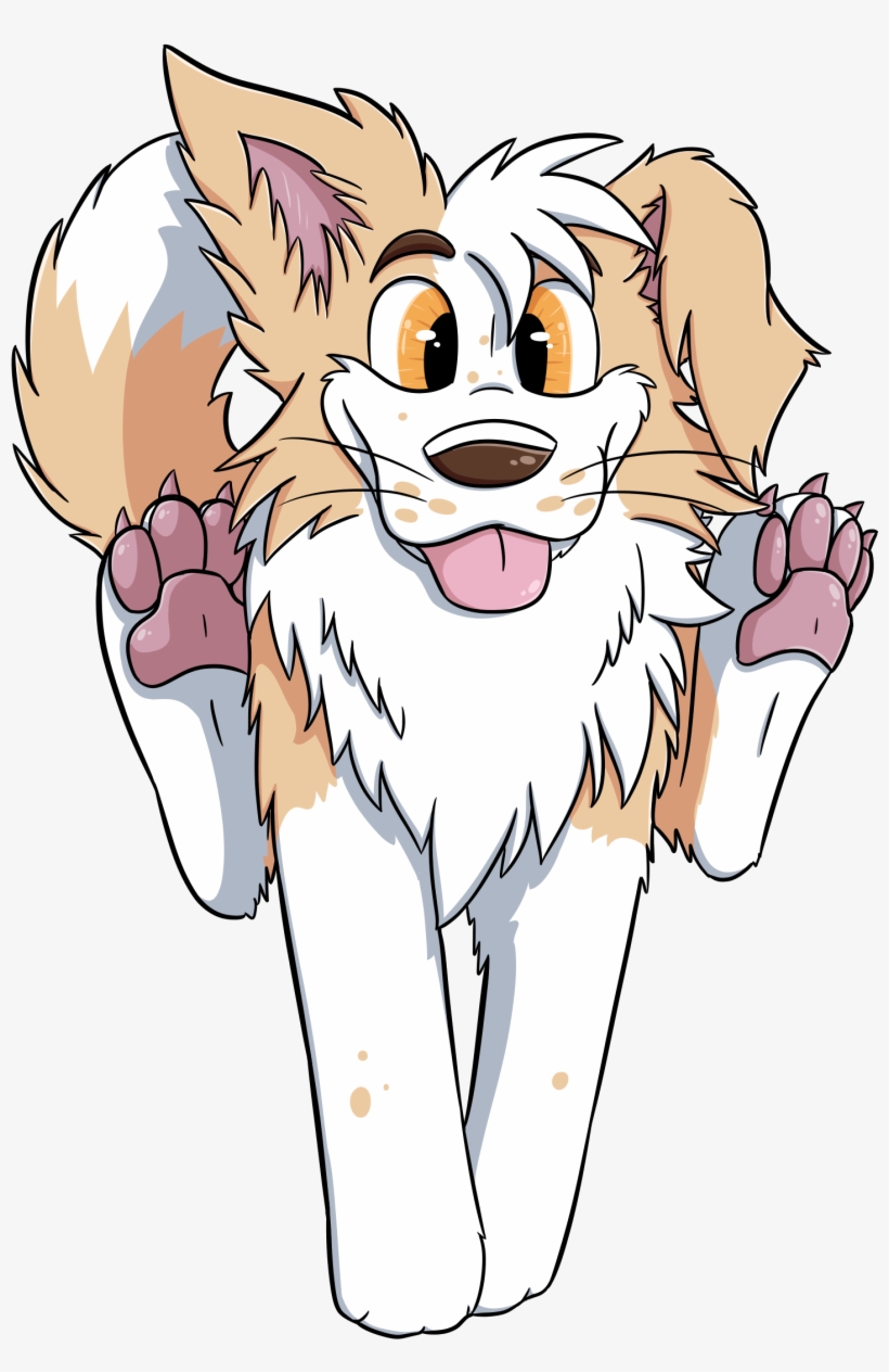 Running Cartoon Border Collie - Border Collie Cartoon Drawing, transparent png