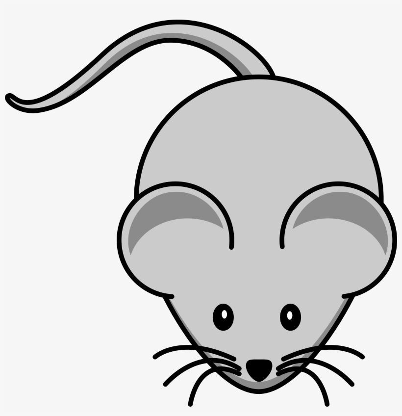 Black Rat Cliparts - Cartoon Mouse Shower Curtain, transparent png