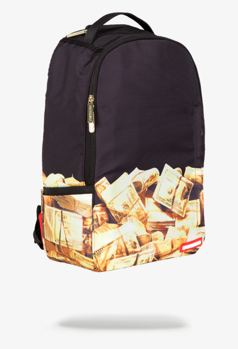 Antonio Brown Golden Money - Sprayground Antonio Brown Golden Money Backpack: Black, transparent png