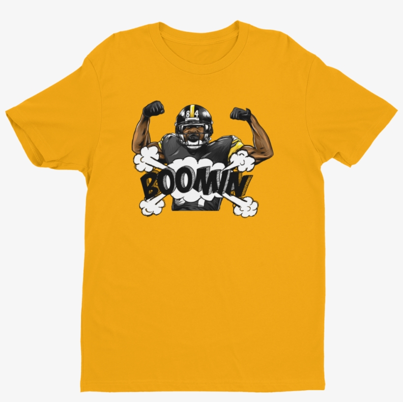 Antonio Brown Pittsburgh Steelers Booming T Shirt - T-shirt, transparent png