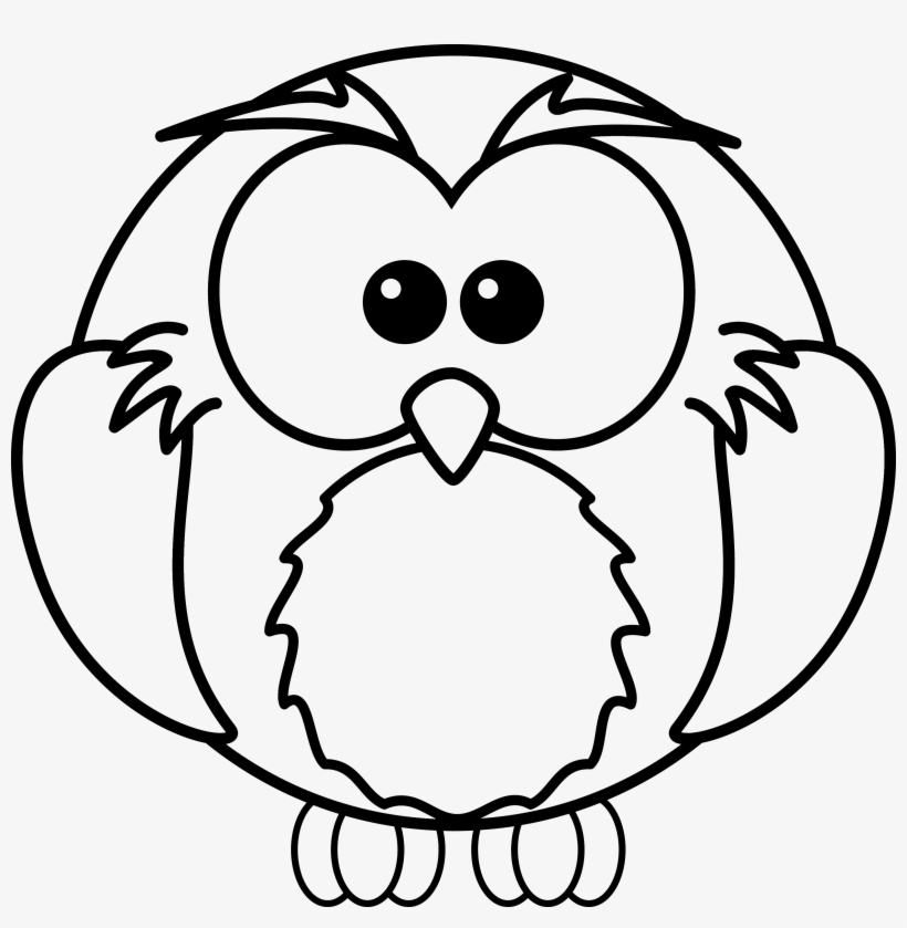 Baby - Colouring Pages Of Owl, transparent png