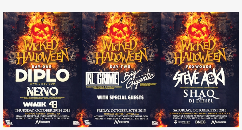 Wicked Halloween Web Banner 1202×445 - Wicked Halloween Lineup, transparent png