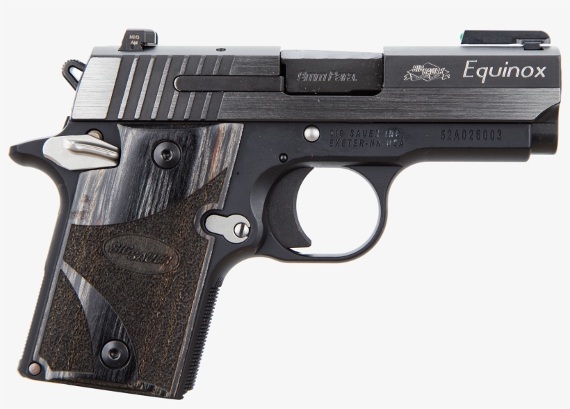 Sig Sauer 9389eqambi P938 Micro-compact Equinox Single - Fns 9 Compact, transparent png
